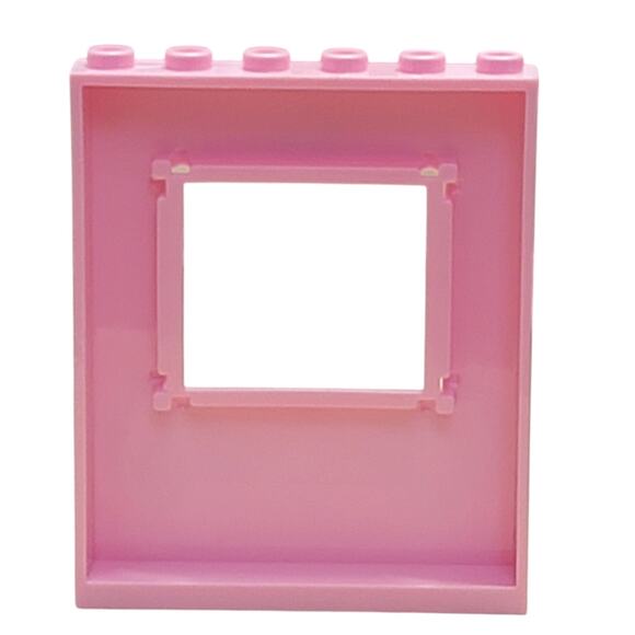 LEGO Princess Play Castle Window Pink Roses Crown 15627pb003 10668 1x6x6 Parts - Picture 2 of 2